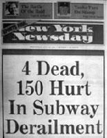 Subway derailment