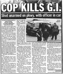 Cop Kills G.I. newspaper clip