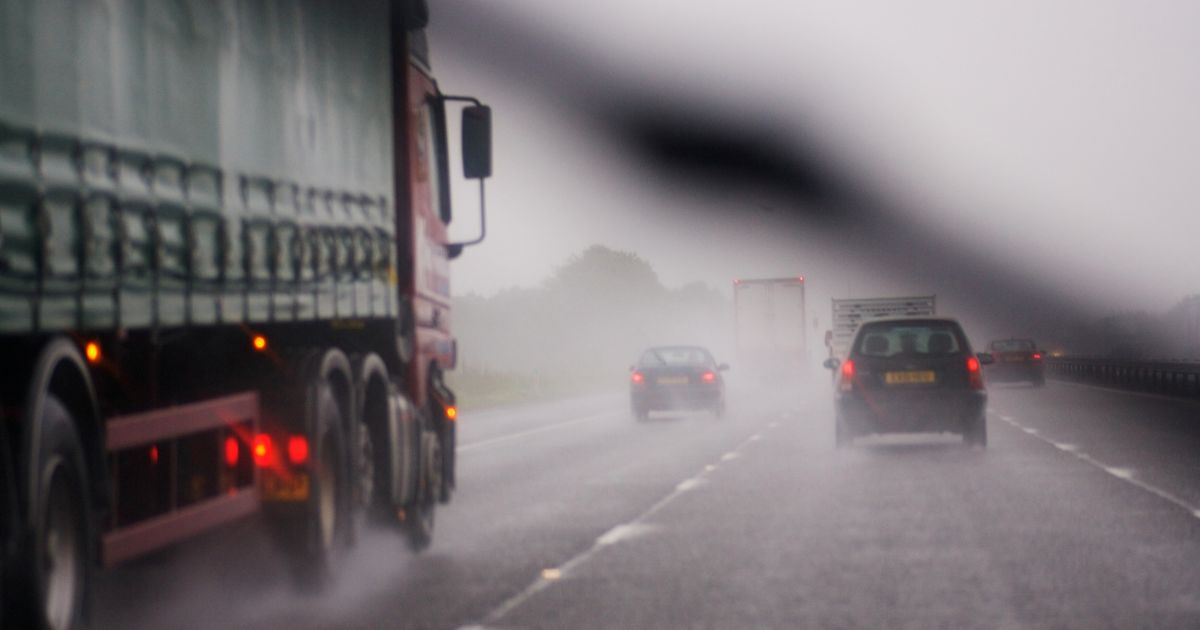 bad weather truck accident